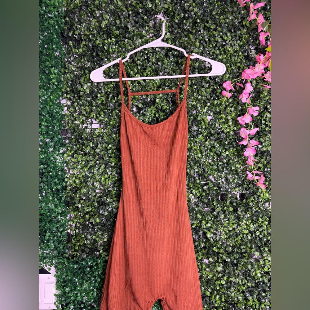 SHEIN Terracotta Strappy Mini Dress